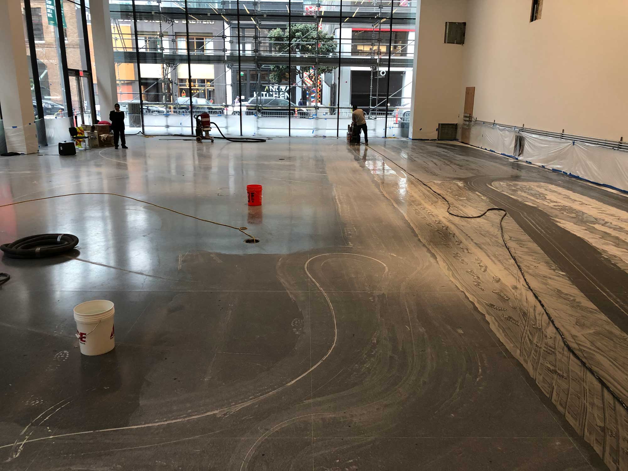 Polished Concrete Floors Salt Lake City, UT - Travertine and Terazzo Repair, restoration and polishing